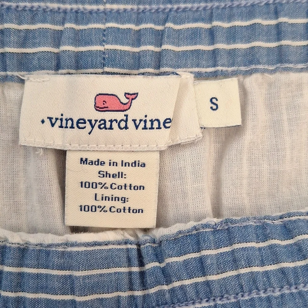 Vineyard Vines blue striped embroidered shorts, small - Picture 5 of 10